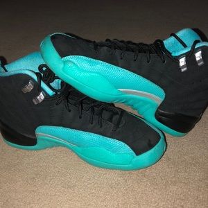 jordan 12 teal and black